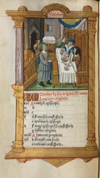 Tryckt timbok Användning av Rom: fol. 11v, oktoberkalendersida, 1510.