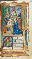 Tryckt timbok Användning av Rom: fol. 40r, Presentation i templet, 1510.