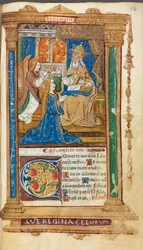 Tryckt tidebok enligt romerskt bruk: fol. 45r, Jungfruns kröning, 1510.