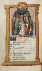 Tryckt timbok Användning av Rom: fol. 7v, junikalenderillustration, 1510.