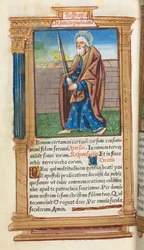 Tryckt timbok Användning av Rom: fol. 99v, St. Paul, 1510.