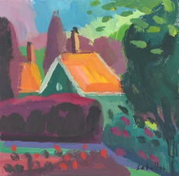 Hus i Holland, 2010 (gouache på papper)