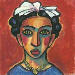 Porträtt av Frida kahlo, 2013 (gouache på papper)
