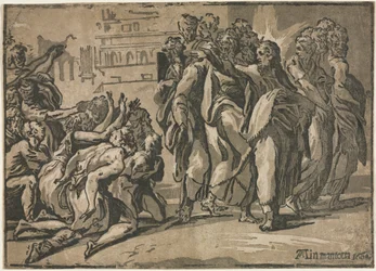 Kristus helar de spetälska, 1608.