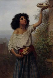Ung zigenskvinna, 1870