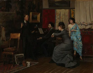 Musik i ateljén