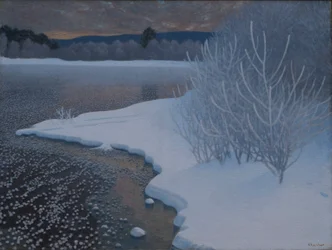 Hoar-Frost på is