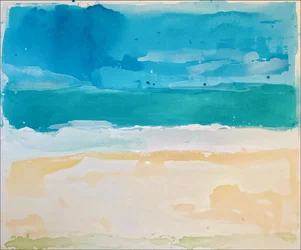 Lugnt strandlandskap