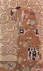 Die Umarmung - Entwurf für den Wandfries im Palais Stoclet in Brüssel, Detail