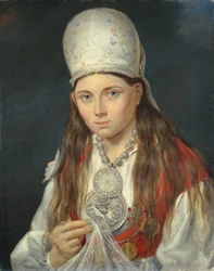 Estnisk flicka, 1852