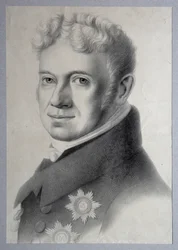 Porträtt av prins Grigorij Aleksandrovich Stroganov 1770-1857, 1820-talet