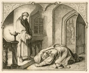 Martin Luther tillsammans med rånaren Hans Kohlhase (1500-1540)