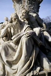 Monument till Goethe i parken som omger Villa Borghese (detalj)