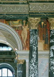 Freskomålning i Kunsthistorisches Museum i Wien, Egyptisk konst, detalj ca 1891 (freskomålning)