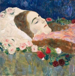 Fröken Ria Munk på sin dödsbädd; Fraulein Ria Munk på sin dödsbädd, c.1910