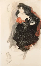 Studie till målningen "Judith II"