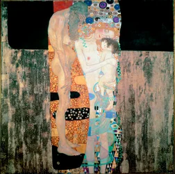 Kvinnans tre åldrar, 1905. Mått: 180 x 180 cm. Rom, Galleria Nazionale d