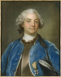 Portrait of Count Fredrik Axel von Fersen (1719-1794), by Lundberg, Gustaf (1695-1786). Pastel on paper