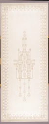 Gardinpanel, ca 1908 (bomull och linne)