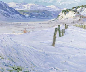 Vinterlandskap (olja på duk)