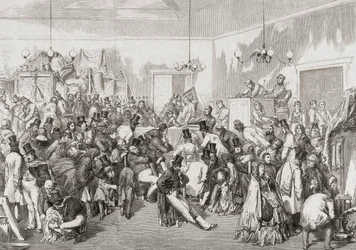 1800-talsauktion pågår.