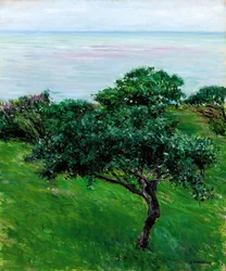 Äppelträd vid havet, Trouville, 1880