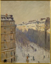Boulevard Haussmann, snöeffekt