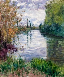 Le petit bras de la Seine en automne, ca 1890 (olja på duk)