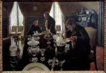 Lunch. Målning av Gustave Caillebotte