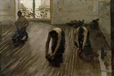 Studie till "Parketthyvlarna", 1875