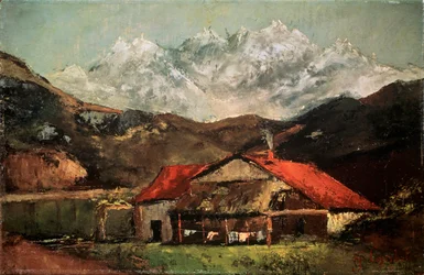 En koja i bergen, c1874