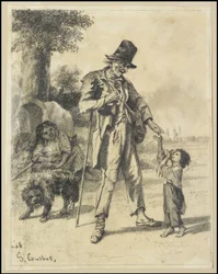 Allmosor från en tiggare i Ornans, 1868
