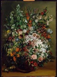 Bukett blommor i en vas