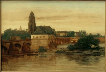 G.Courbet, Utsikt över Frankfurt am Main....