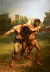 Gustave Courbet - Brottare