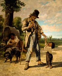 The Alms of a Beggar (olja på duk)