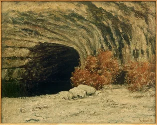 Källan till Loue, vinter