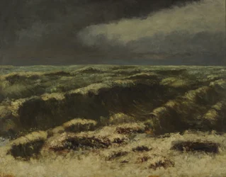 Stormigt hav (olja på duk)