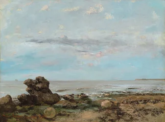 Stranden i Trouville, 1865