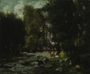 Bäcken av Les Puits-Noir, ca 1855 (olja på duk)