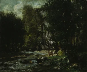 Bäcken av Les Puits-Noir, ca. 1855.