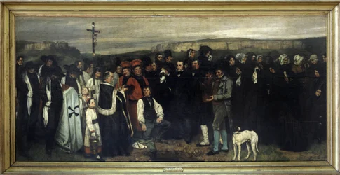 Begravningen i Ornans - av Gustave Courbet, Musée d