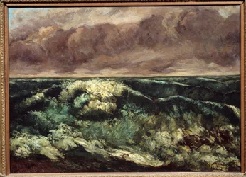 Vågen. Målning av Gustave Courbet (1819-1877)