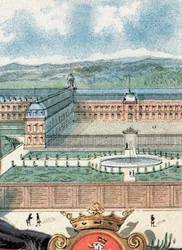 Utsikt över det kungliga huset Saint-Cyr, Yvelines