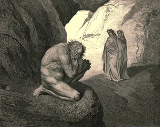 Förbannad varg! Din vrede inåt över dig själv byter, och förtär dig!, c1890.