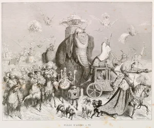 Åsneskinn, illustration för Kompletta sagor av Charles Perrault (1628-1703), av Gustave Dore (1832-1883)