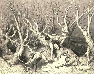 Skynda nu, ropade de förnämsta, skynda dig nu döden!, c1890.