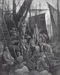 Houndsditch, från "London, en pilgrimsfärd", skriven av William Blanchard Jerrold (1826-94), graverad av Heliodore Joseph Pisan (1822-90), pub. 1872