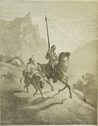 Illustration till boken Don Quixote de la Mancha av M. de Cervantes, 1863