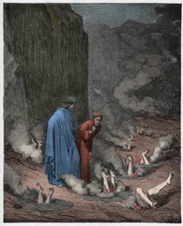 Inferno, sång 19: Dante tillrättavisar påve Nikolaus III